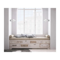 Lampada da parete classica singola Activejet NIKITA in nichel E27 per il soggiorno