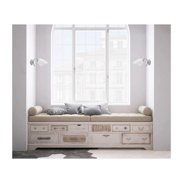 Lampada da parete classica singola Activejet NIKITA in nichel E27 per il soggiorno