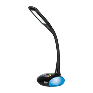 Lampada da scrivania a LED Activejet VENUS NERA con base RGB