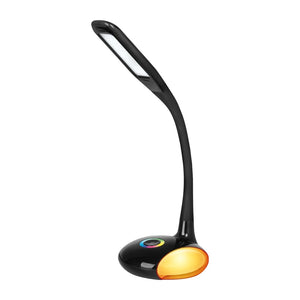 Lampada da scrivania a LED Activejet VENUS NERA con base RGB
