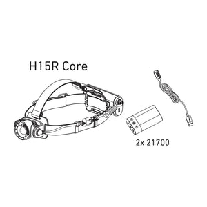 Torcia frontale LEDLENSER H15R CORE nera