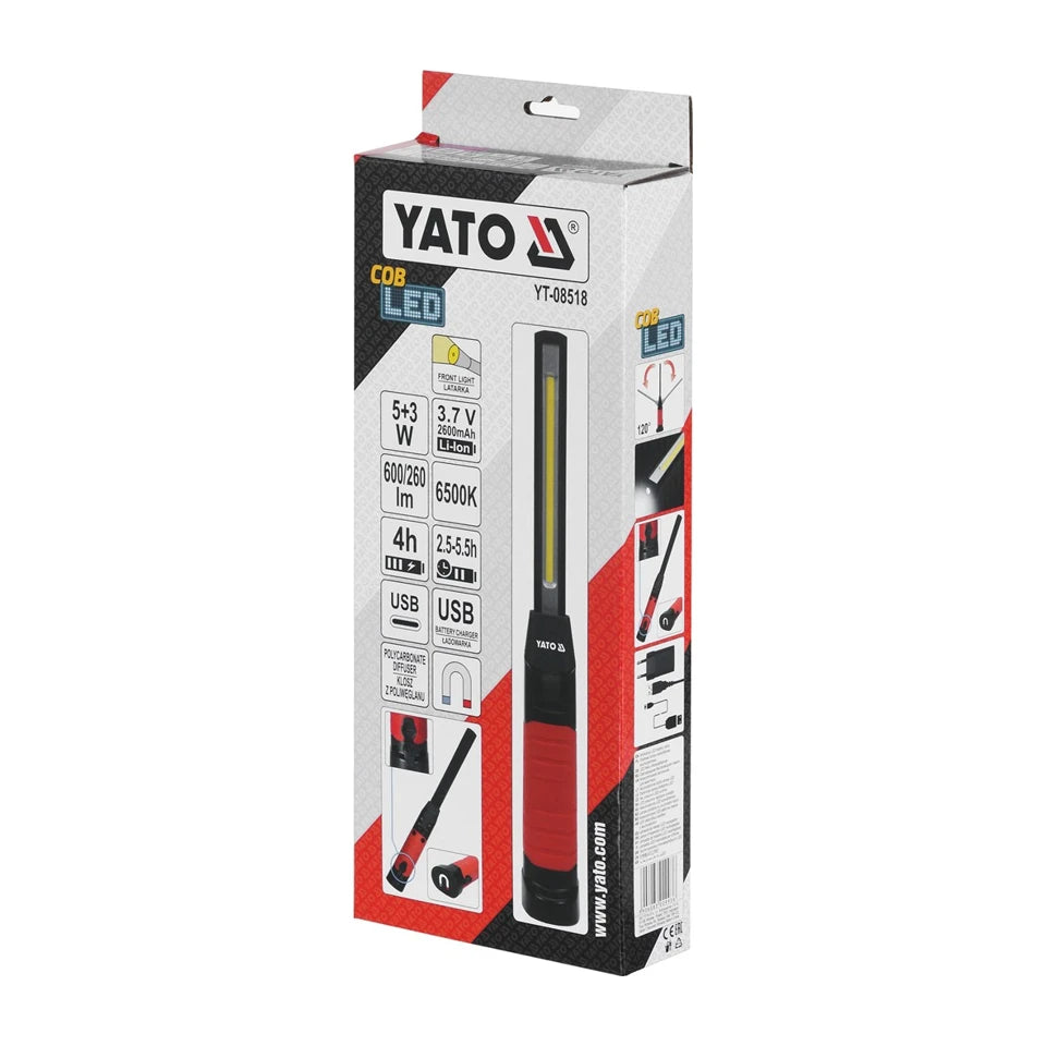 Lampada da lavoro Yato YT-08518 nera LED 8 W