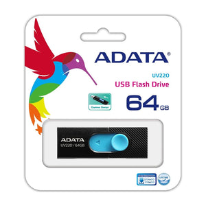 Chiavetta USB ADATA UV220 64 GB USB Tipo-A 2.0 Nero, Blu