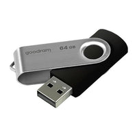 Chiavetta USB Goodram UTS2 da 64 GB USB Tipo-A 2.0 Nero, Argento