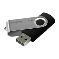 Chiavetta USB Goodram UTS2 da 8 GB USB Tipo-A 2.0 Nero, Argento