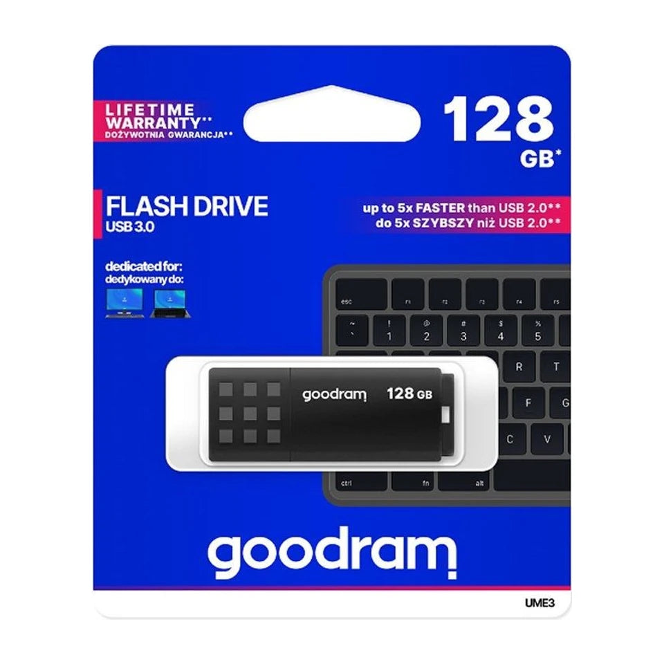 Chiavetta USB Goodram UME3 da 128 GB USB Tipo-A 3.0 (3.1 Gen 1) nera