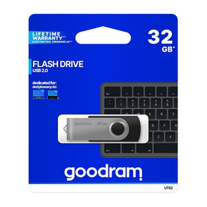 Chiavetta USB Goodram UTS2 da 32 GB USB Tipo-A 2.0 Nero, Argento