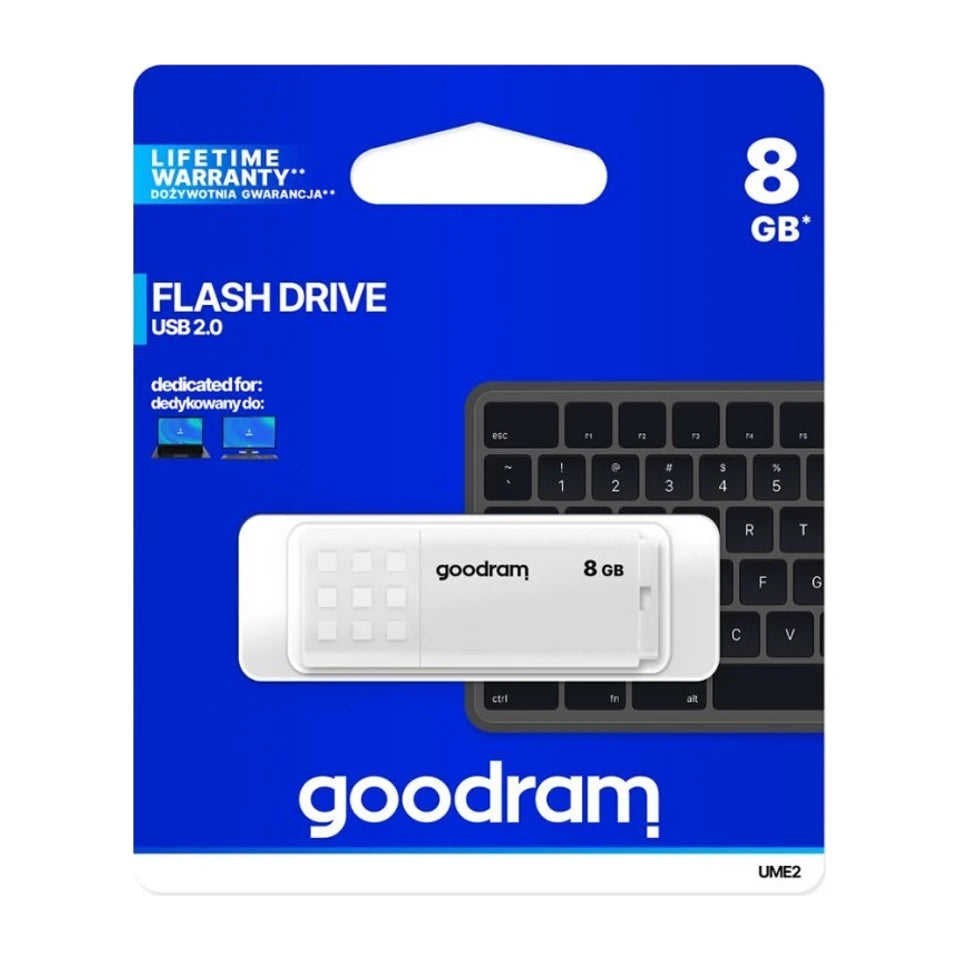 Chiavetta USB Goodram UME2 8 GB USB Tipo-A 2.0 Bianca