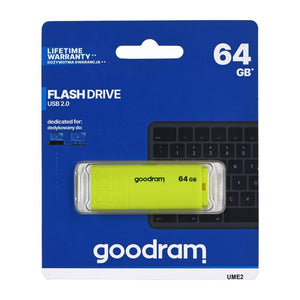 Chiavetta USB Goodram UME2-0640Y0R1 da 64 GB USB Tipo-A 2.0 Gialla