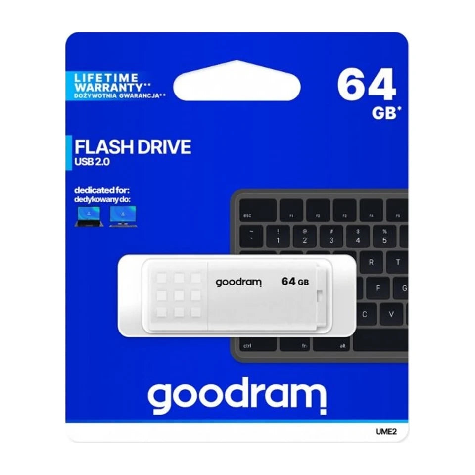 Chiavetta USB Goodram UME2 64 GB USB Tipo-A 2.0 Bianca