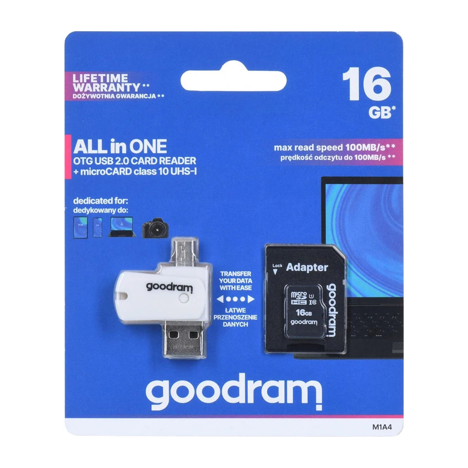 Scheda di memoria Goodram M1A4-0160R12 16 GB MicroSDHC Classe 10 UHS-I