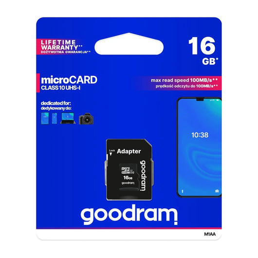 Scheda di memoria Goodram M1AA-0160R12 16 GB MicroSDHC Classe 10 UHS-I