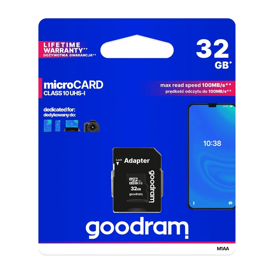 Scheda di memoria Goodram M1AA-0320R12 32 GB MicroSDHC Classe 10 UHS-I