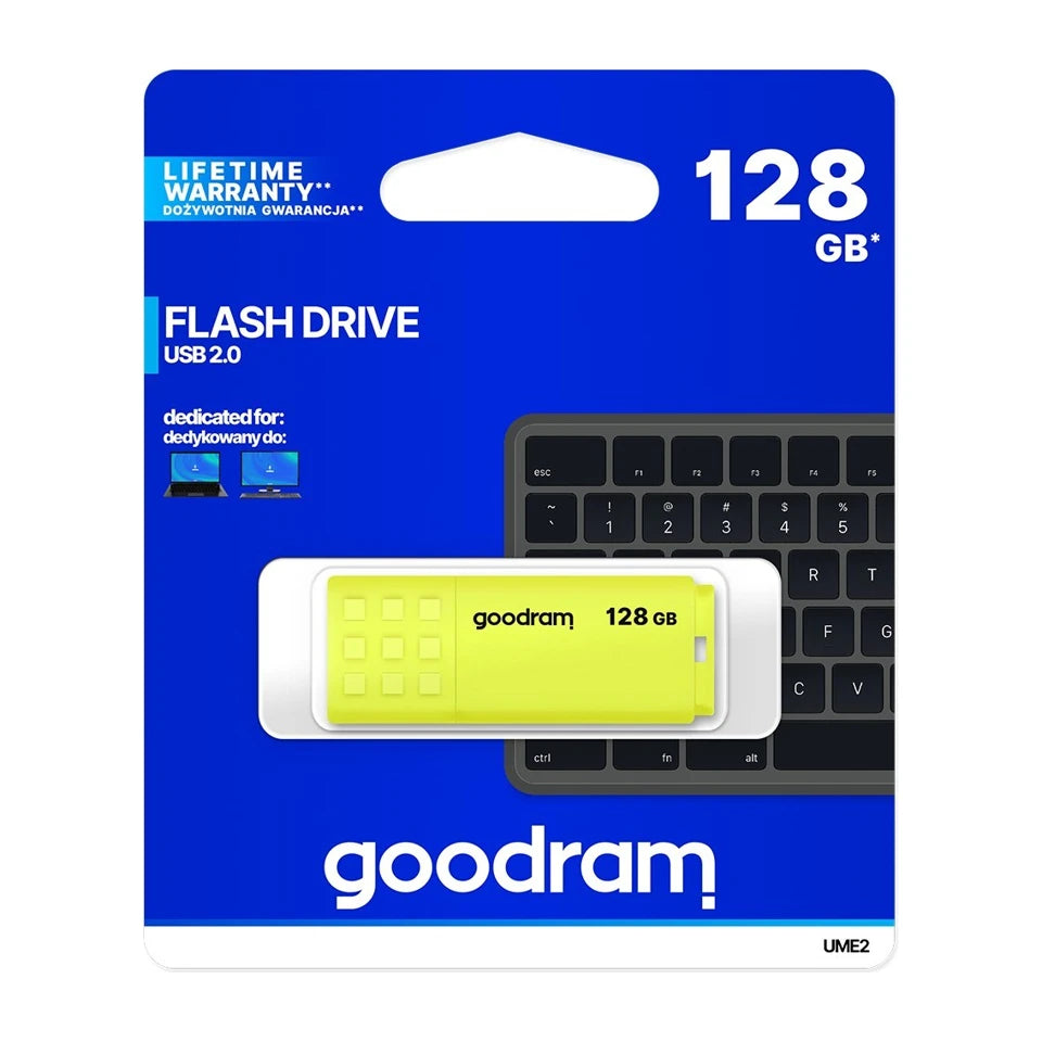 Goodram UME2 128GB Chiavetta USB USB Tipo-A 2.0 Gialla