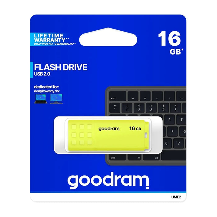 Goodram UME2 16GB Chiavetta USB USB Tipo-A 2.0 Gialla
