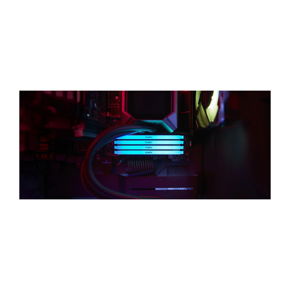 Kingston Technology FURY Beast 32GB 3200MT/s DDR4 CL16 DIMM (Kit di 2) 1Gx8 RGB