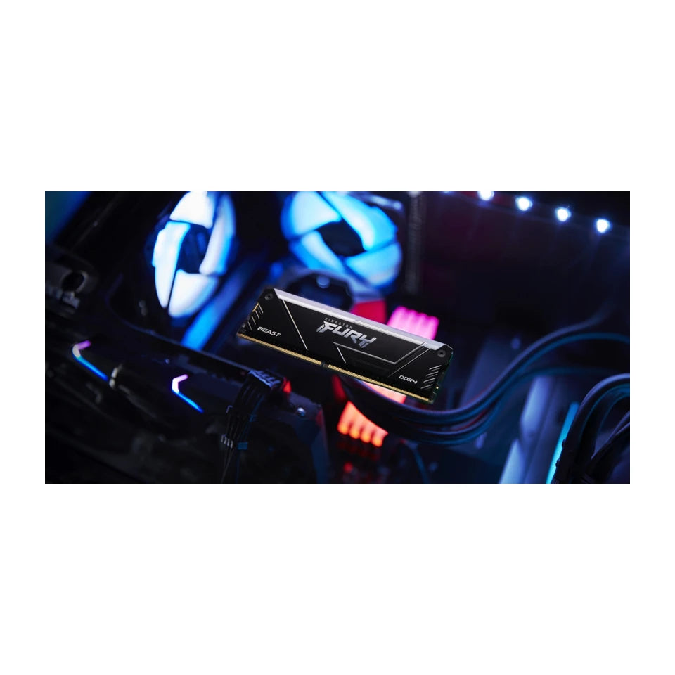 Kingston Technology FURY Beast 32GB 3200MT/s DDR4 CL16 DIMM (Kit di 2) 1Gx8 RGB