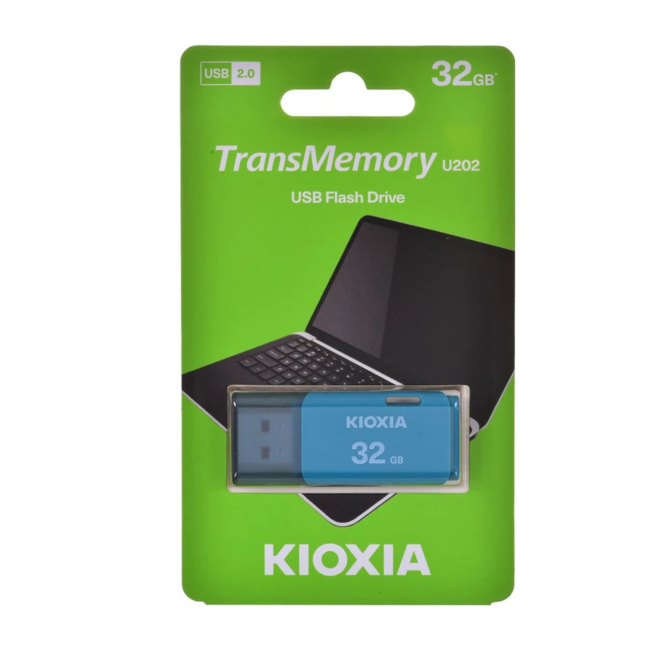 Chiavetta USB Kioxia TransMemory U202 da 32 GB USB Tipo-A 2.0 Blu