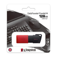 Kingston Exodia 128GB USB 3.2. Rosso