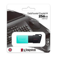 Kingston Exodia 256GB USB 3.2. Verde acqua