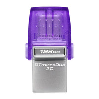 Kingston Technology DataTraveler microDuo 3C Chiavetta USB 64 GB USB Tipo-A / USB Tipo-C 3.2 Gen 1 (3.1 Gen 1) Viola, Acciaio inossidabile