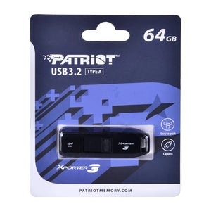 Chiavetta USB PARTIOT FLASHDRIVE Xporter 3 da 64GB Tipo A USB 3.2