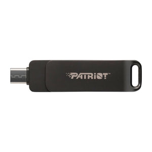 Chiavetta USB PATRIOT Rage R550 128GB 100 MB/S USB A+C Design girevole (PE128GR550DSAD) Nero