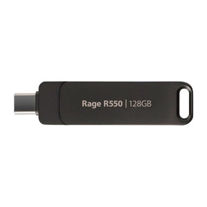 Chiavetta USB PATRIOT Rage R550 128GB 100 MB/S USB A+C Design girevole (PE128GR550DSAD) Nero