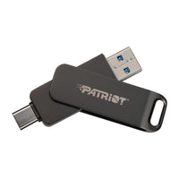 Chiavetta USB PATRIOT Rage R550 128GB 100 MB/S USB A+C Design girevole (PE128GR550DSAD) Nero