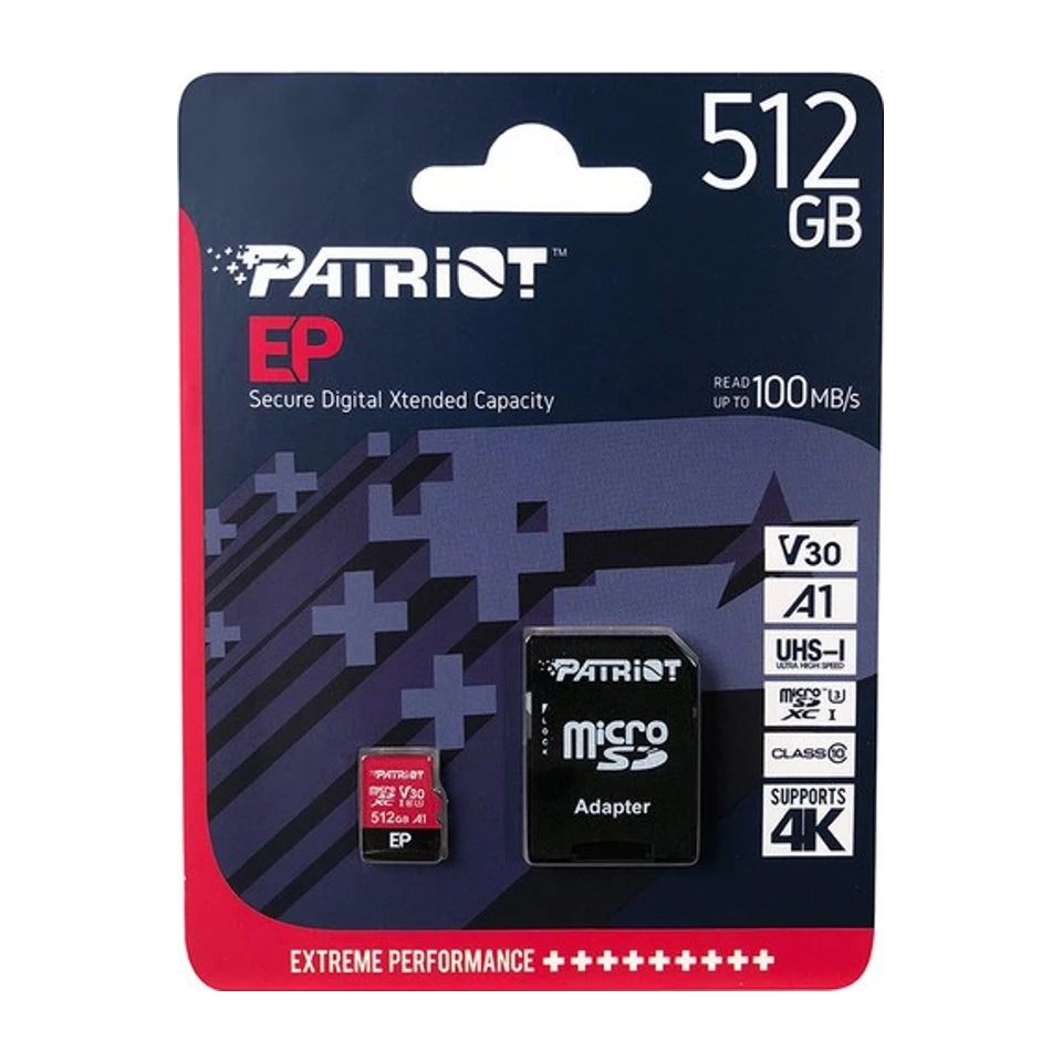 Scheda di memoria Patriot Memory PEF512GEP31MCX 512 GB MicroSDXC Classe 10