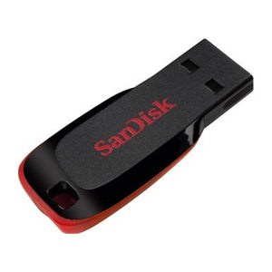Chiavetta USB SanDisk Cruzer Blade da 64 GB USB Tipo-A 2.0 Nero, Rosso