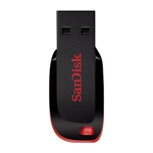 Chiavetta USB SanDisk Cruzer Blade da 64 GB USB Tipo-A 2.0 Nero, Rosso