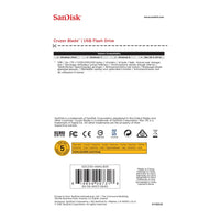 Chiavetta USB SanDisk Cruzer Blade da 64 GB USB Tipo-A 2.0 Nero, Rosso