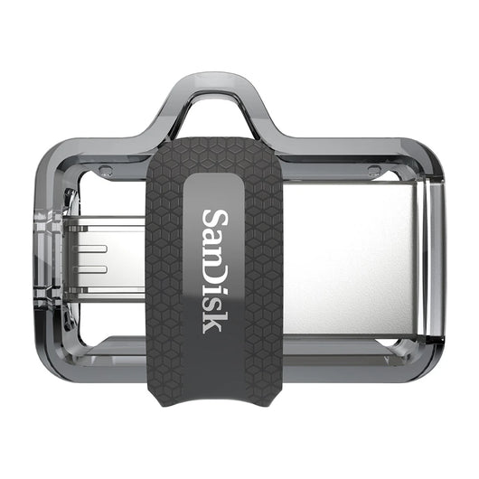 Chiavetta USB SanDisk Ultra Dual m3.0 da 256 GB USB Tipo-A / Micro-USB 3.2 Gen 1 (3.1 Gen 1) Nero, Argento, Trasparente