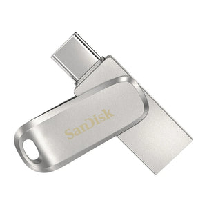 Chiavetta USB SanDisk Ultra Dual Drive Luxe da 128 GB 3.2 Gen 1 (3.1 Gen 1) in acciaio inossidabile