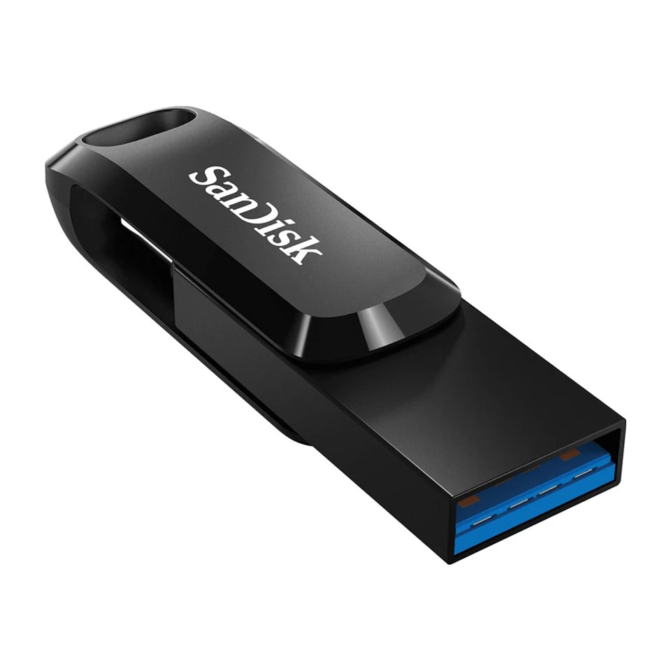 Chiavetta USB SanDisk Ultra Dual Drive Go da 64 GB USB Type-A / USB Type-C 3.2 Gen 1 (3.1 Gen 1) nera