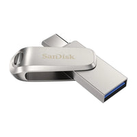Chiavetta USB SanDisk Ultra Dual Drive Luxe da 256 GB USB Type-A / USB Type-C 3.2 Gen 1 (3.1 Gen 1) in acciaio inossidabile