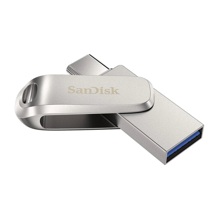 Chiavetta USB SanDisk Ultra Dual Drive Luxe da 128 GB 3.2 Gen 1 (3.1 Gen 1) in acciaio inossidabile