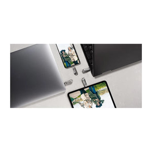 Chiavetta USB SanDisk Ultra Dual Drive Luxe da 64 GB USB Type-A / USB Type-C 3.2 Gen 1 (3.1 Gen 1) in acciaio inossidabile