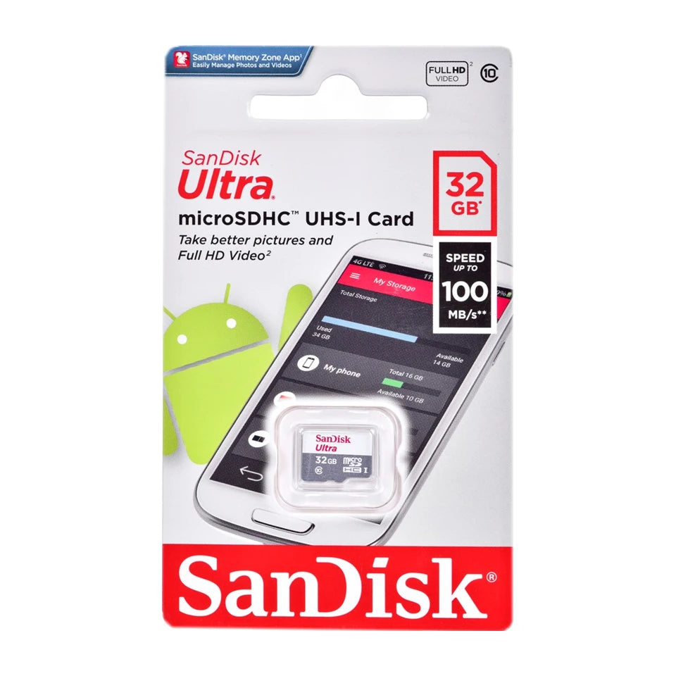 Scheda di memoria microSDHC Sandisk Ultra 32 GB Classe 10