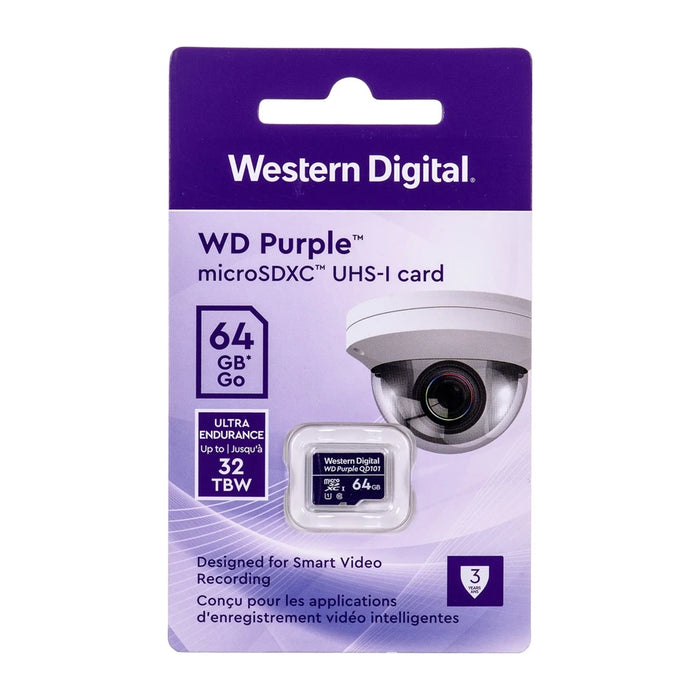 Western Digital WD Purple SC QD101 scheda di memoria 64 GB MicroSDXC Classe 10
