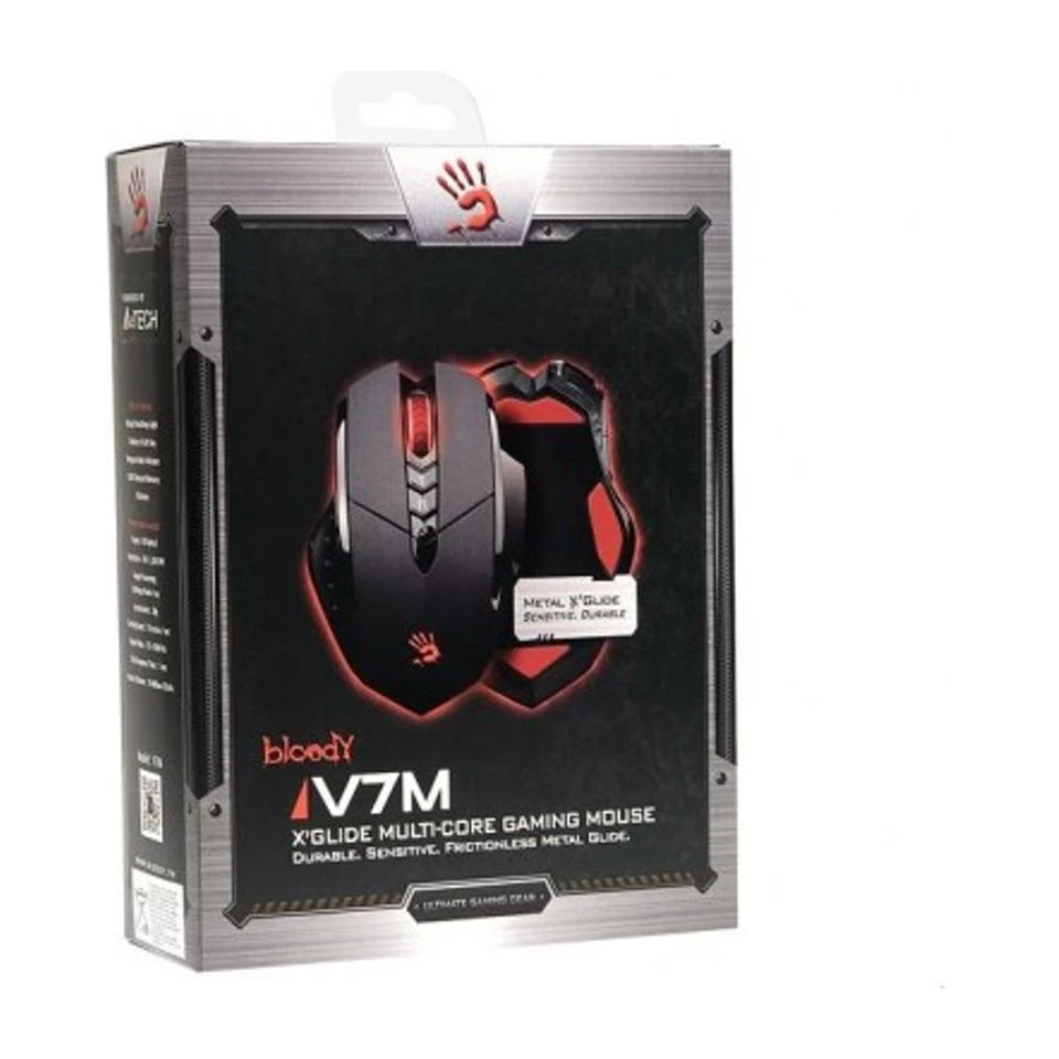 Mouse USB Type-A A4Tech Bloody V7m con tecnologia V-Track 3200 DPI