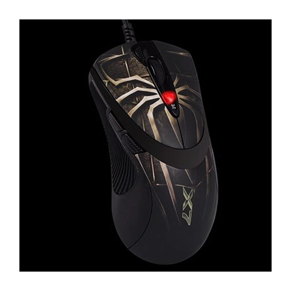 Mouse da gioco laser A4Tech Anti-Vibrate XL-747H USB Tipo-A 3600 DPI