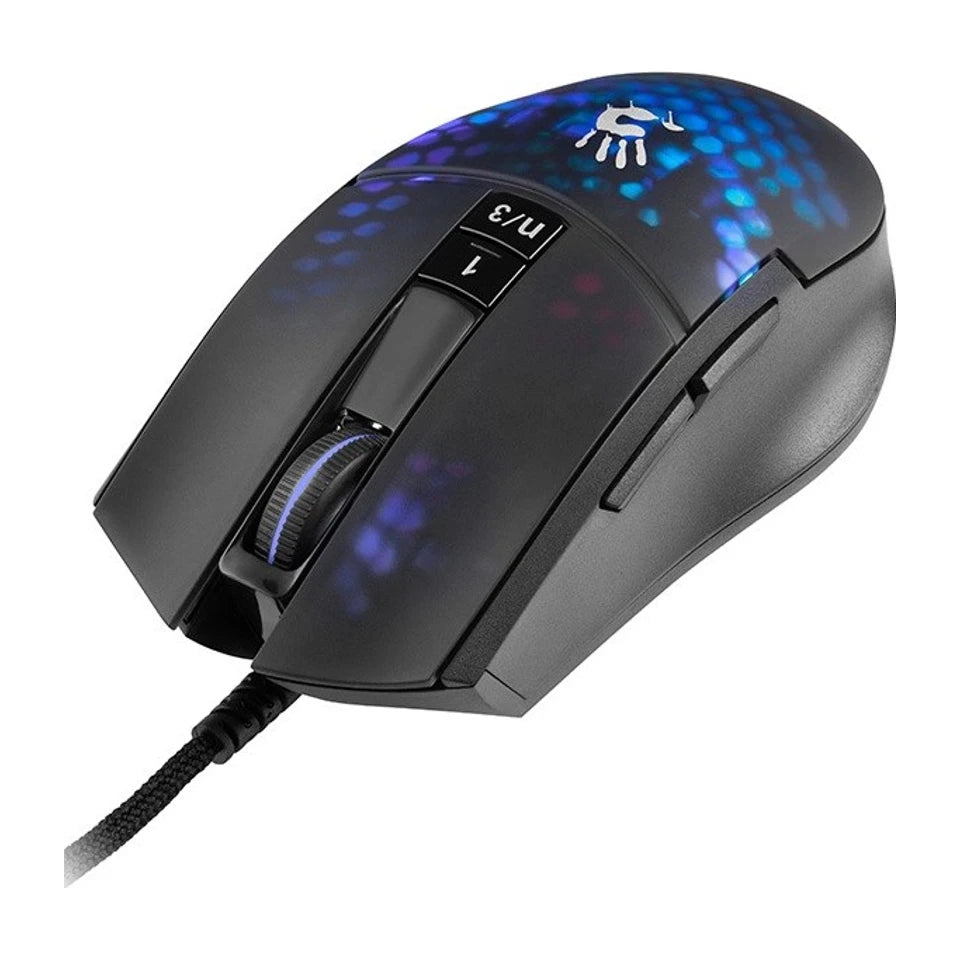 A4Tech BLOODY A4TMYS47113 L65 MAX RGB Honeycomb (Attivato) mouse USB Tipo-A Ottico 12 000 DPI