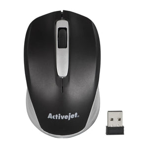 Mouse wireless per computer Activejet AMY-313 (ottico; 1200 DPI; nero)