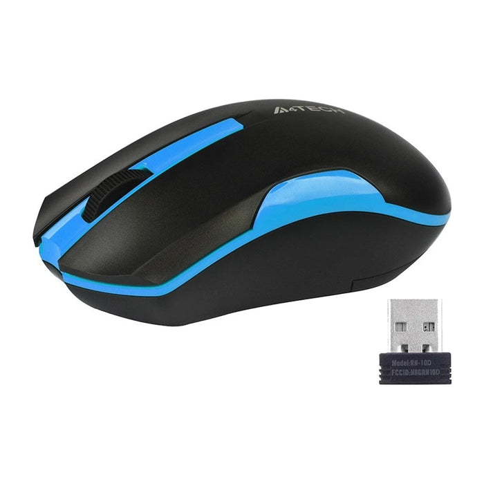 Mouse ottico wireless RF ambidestro A4Tech G3-200N a 1000 DPI