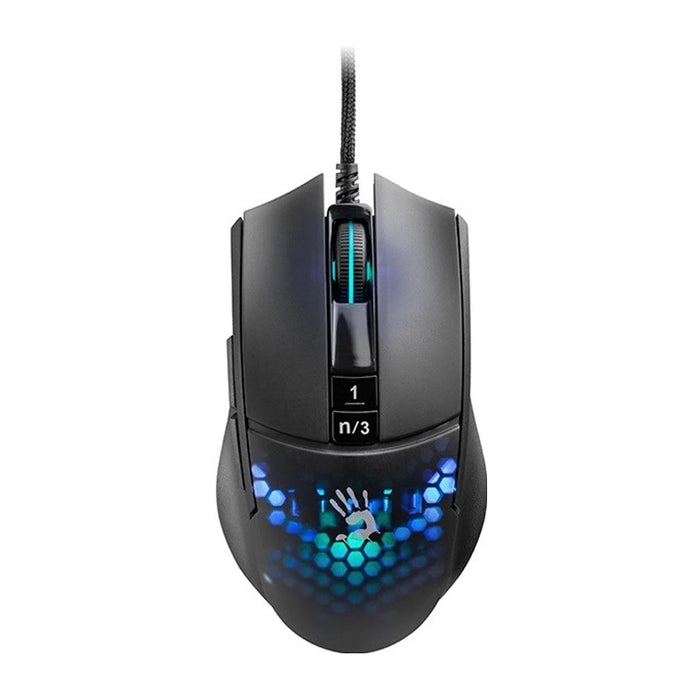 A4Tech BLOODY A4TMYS47113 L65 MAX RGB Honeycomb (Attivato) mouse USB Tipo-A Ottico 12 000 DPI