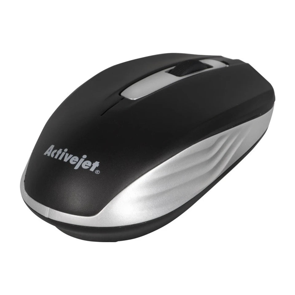 Mouse wireless per computer Activejet AMY-313 (ottico; 1200 DPI; nero)