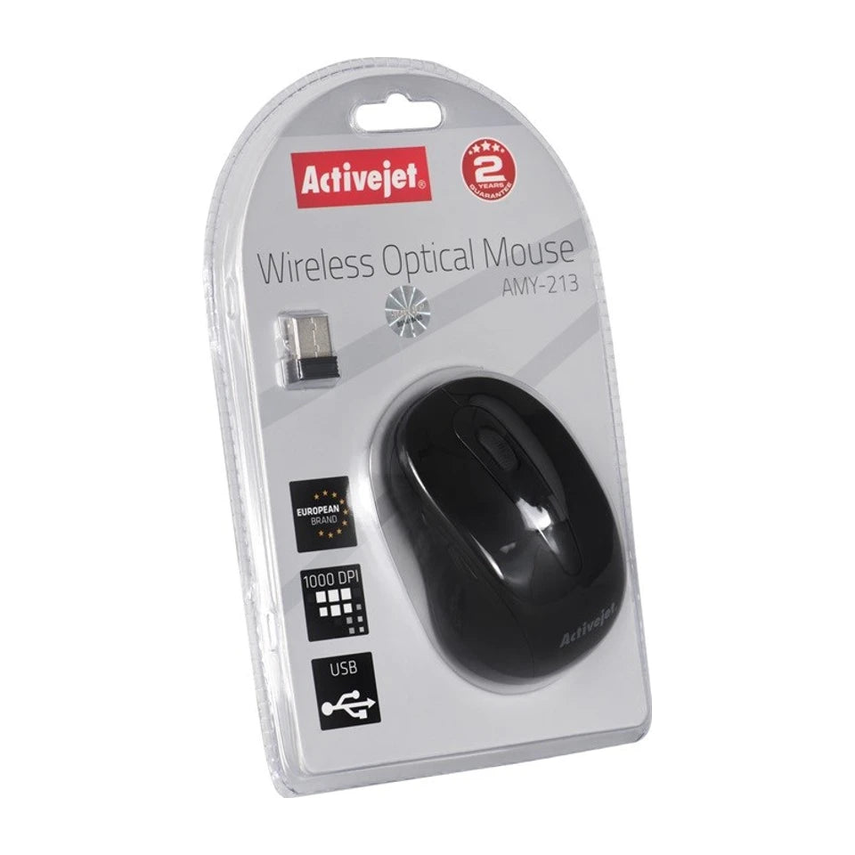 Mouse ottico wireless USB Activejet AMY-213