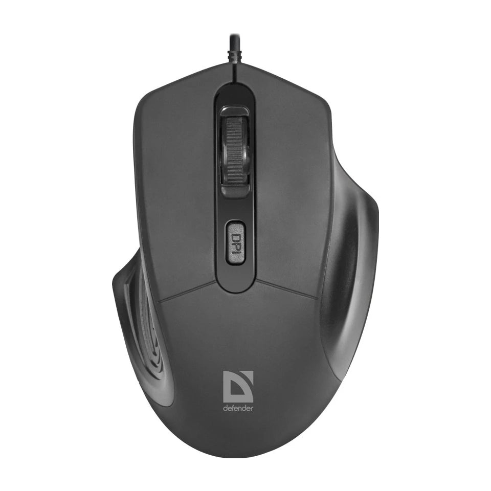 Mouse ottico nero Defender DATUM MB-347 1600dpi 4P